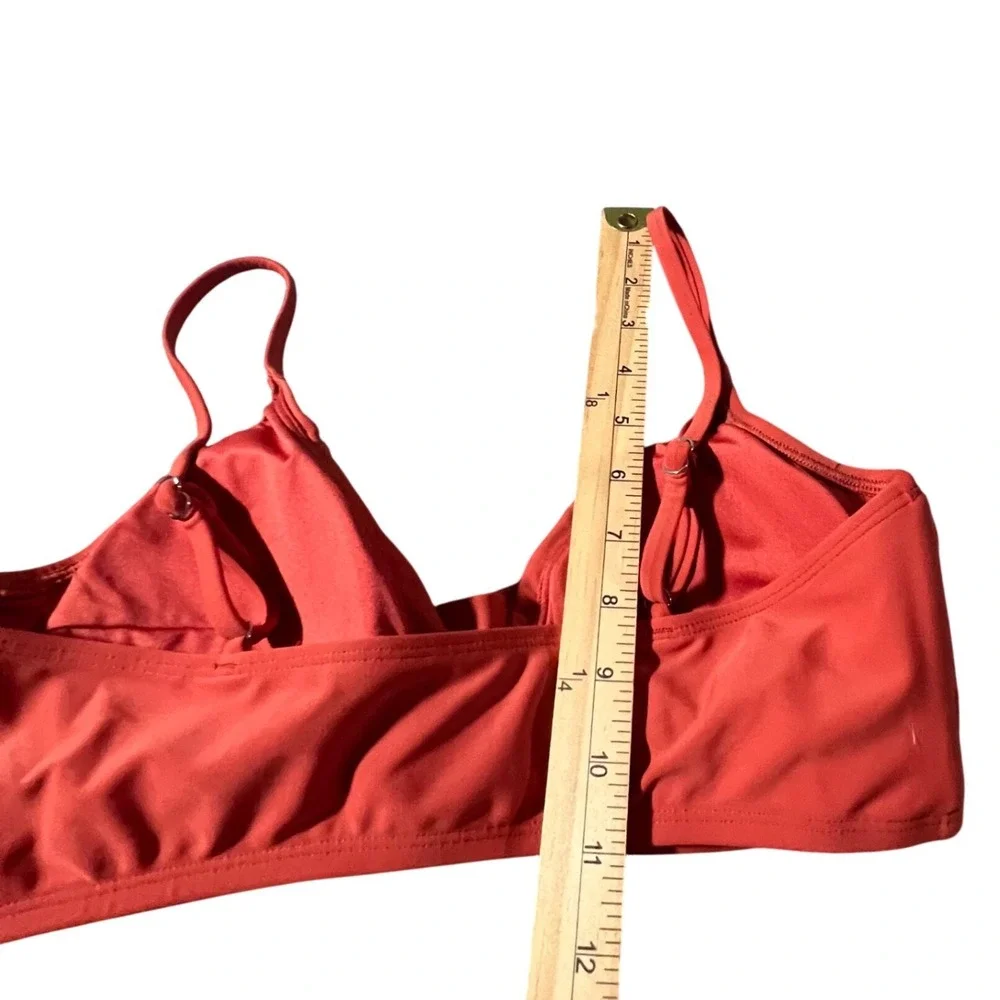 Cupshe Bikini‎ Set Womens Large Rust Twist Front High Waisted Two Piece Swimsuit